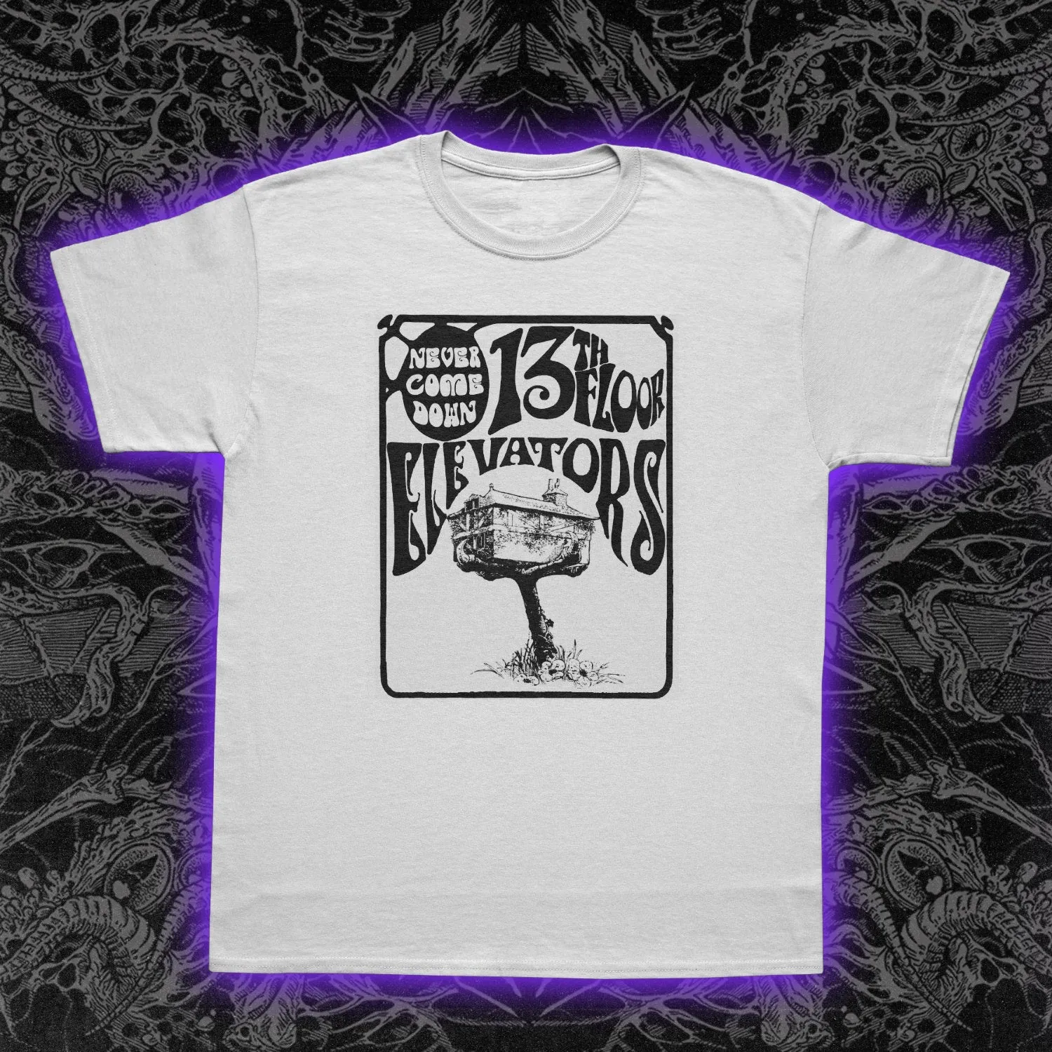 13th Floor Elevators Never Come Down Slim Fit Tee