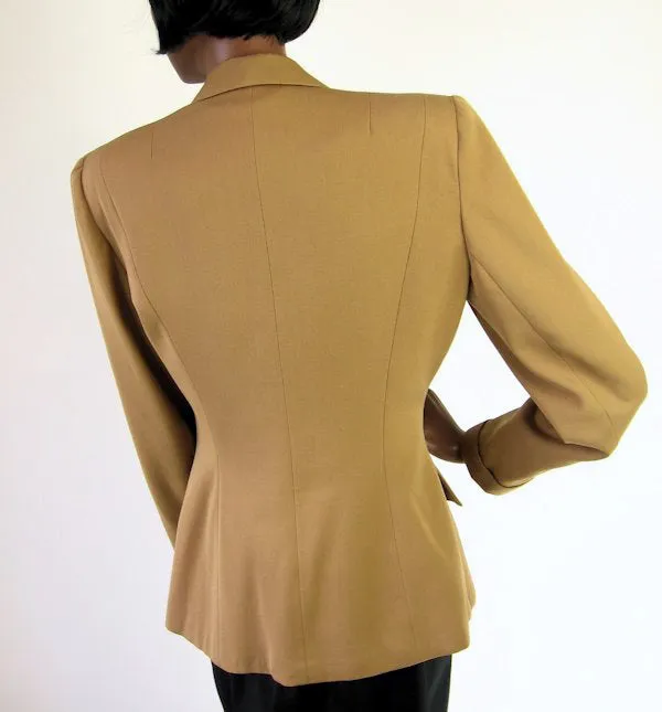 40s Fitted Jacket Vintage Womens Geometric Cut M/L VFG