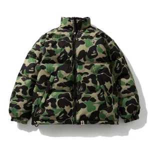 BAPE ABC Camo Reversible Down Jacket Green