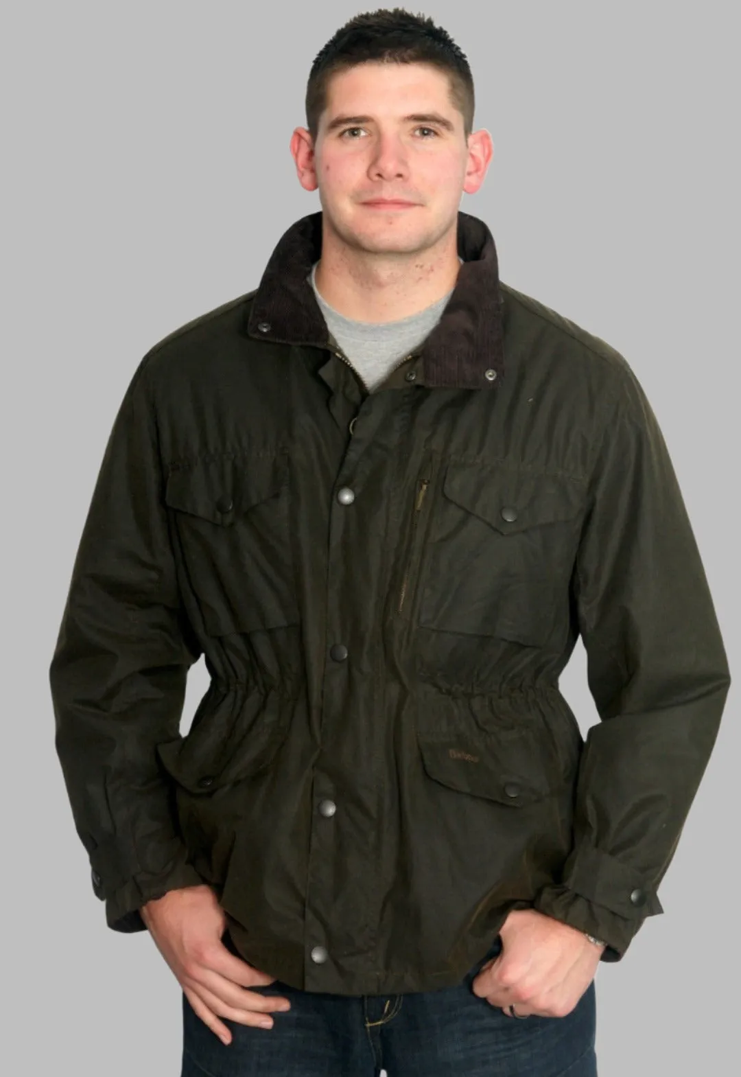 Barbour Sapper - Mens Wax Jacket - Olive Green - MWX0020OL71