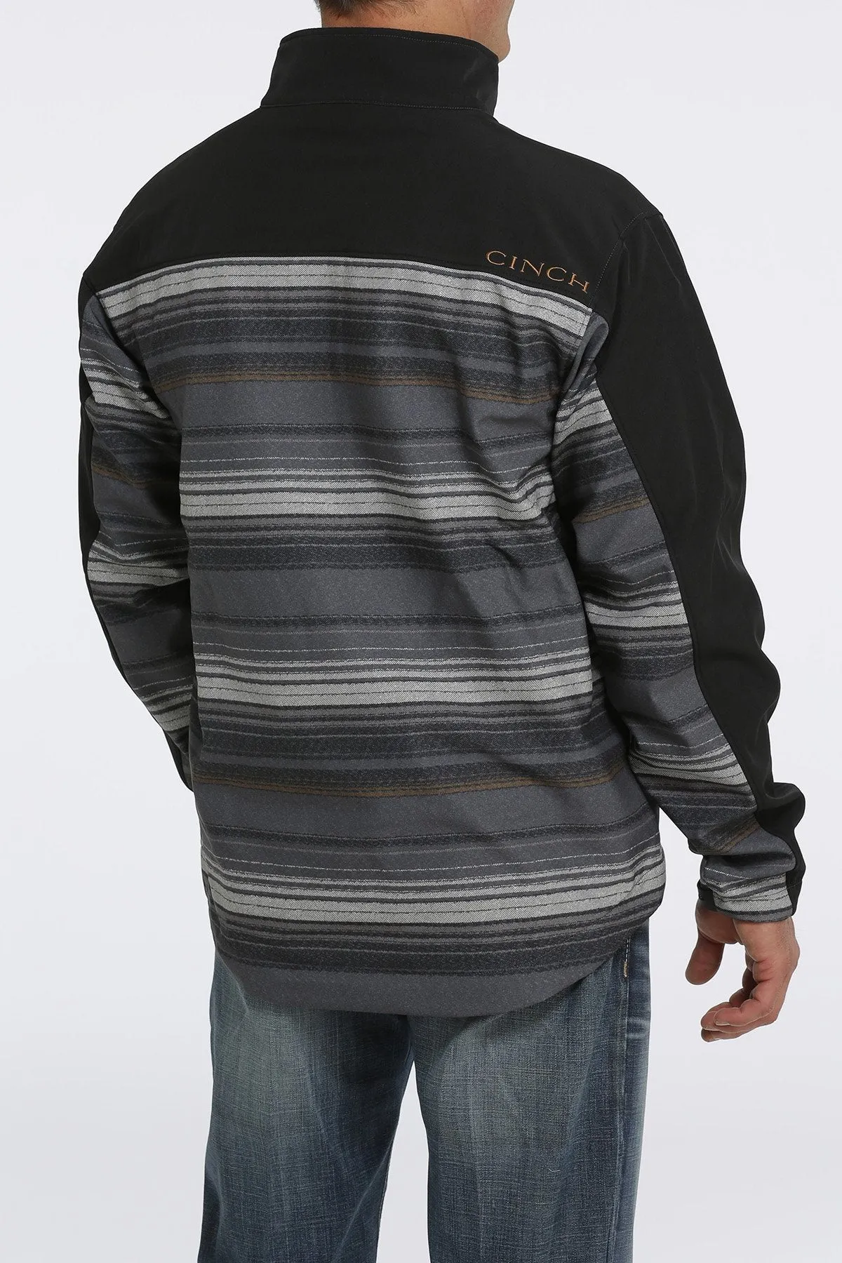 Blanket Black Stripe Bonded Men's Jacket