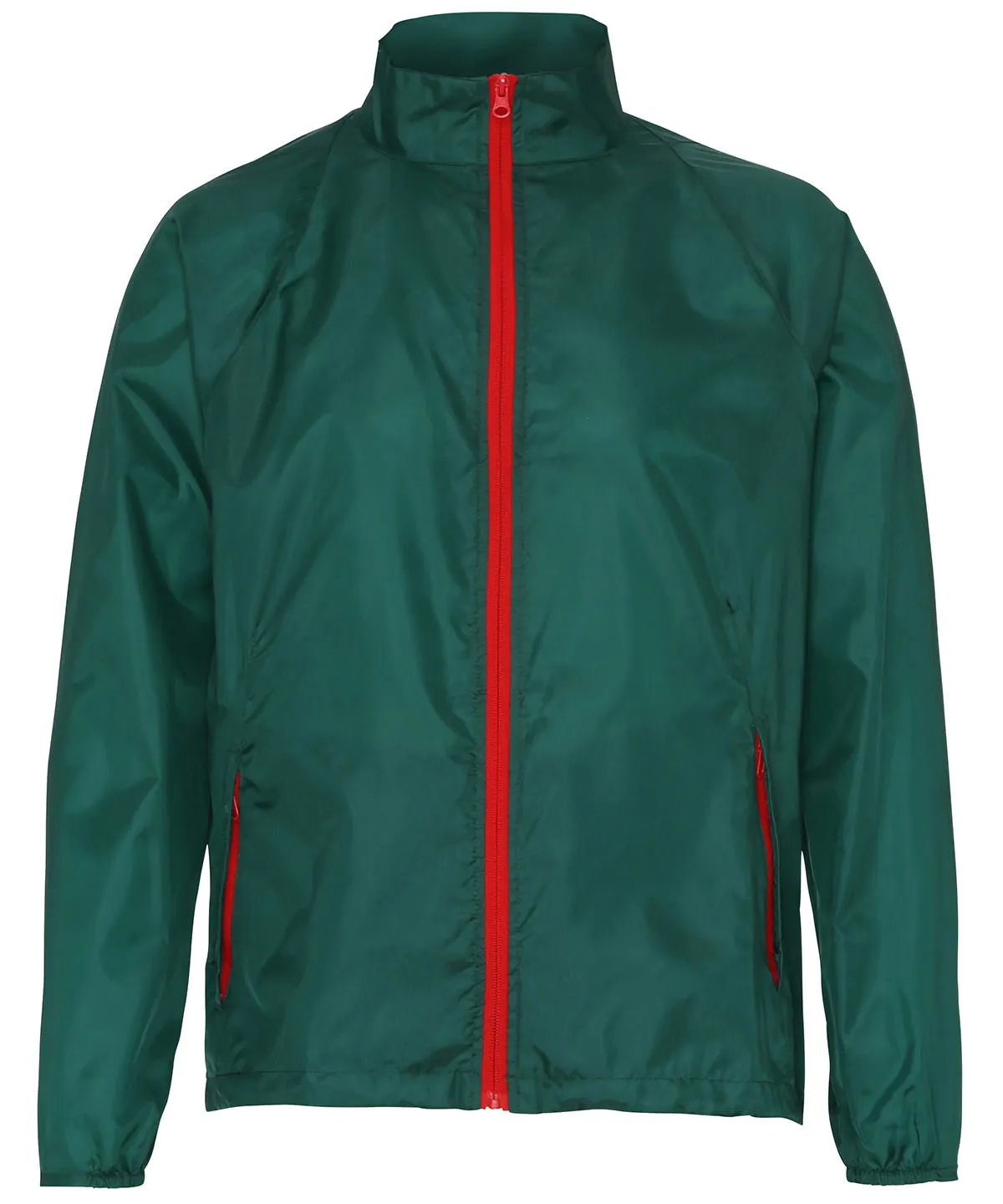 Bottle/Red - Contrast lightweight jacket