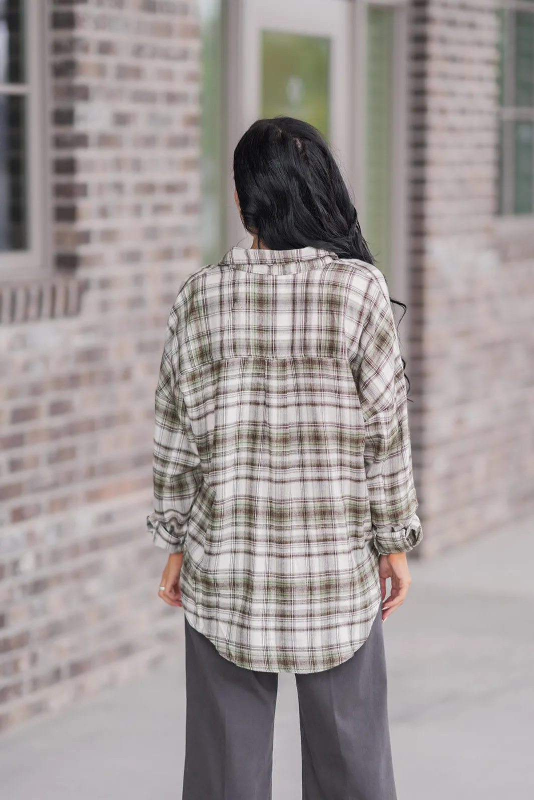 Bourbon Bonfire Plaid Button Down