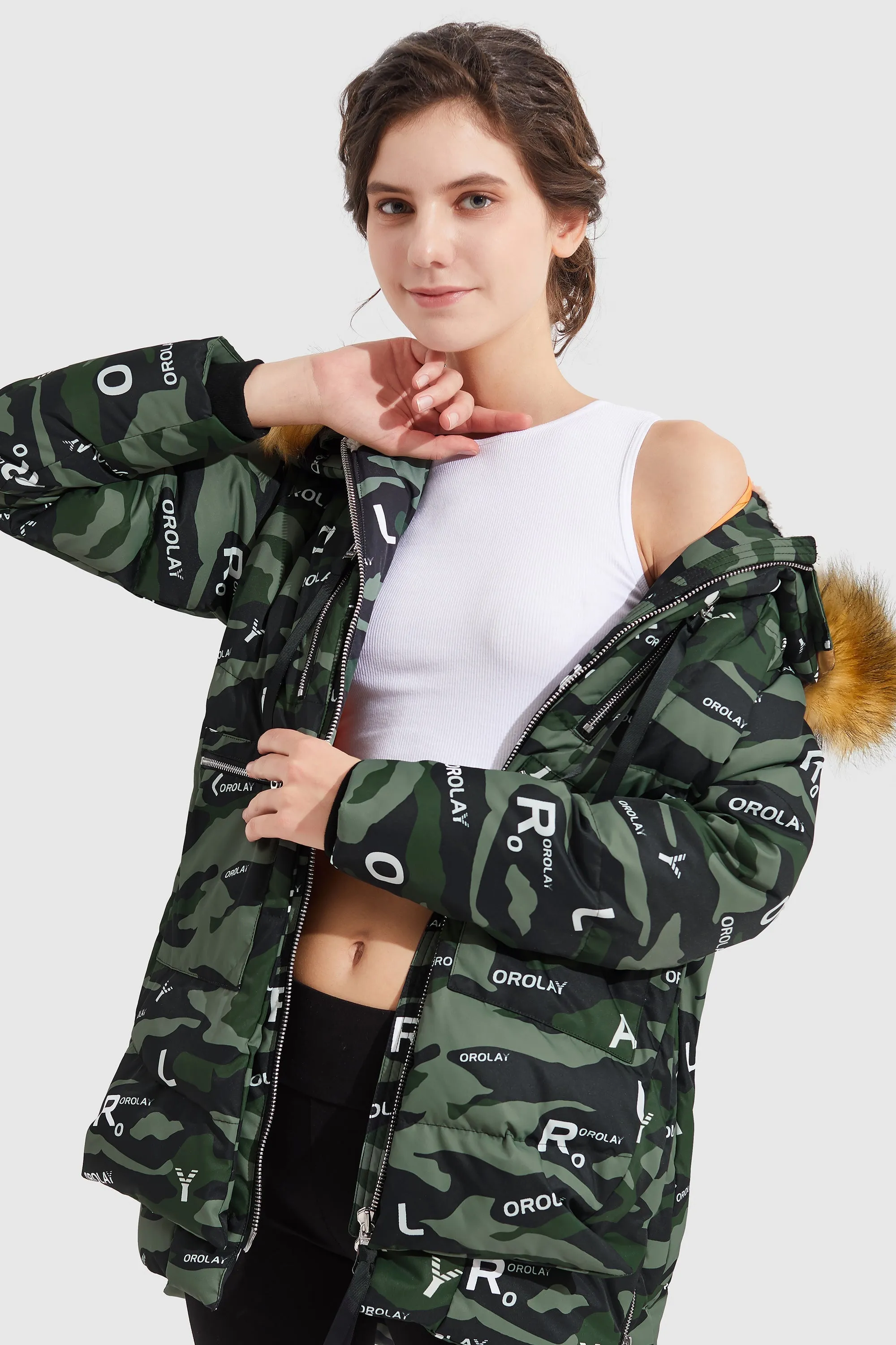 Camo Thickened Down Jacket