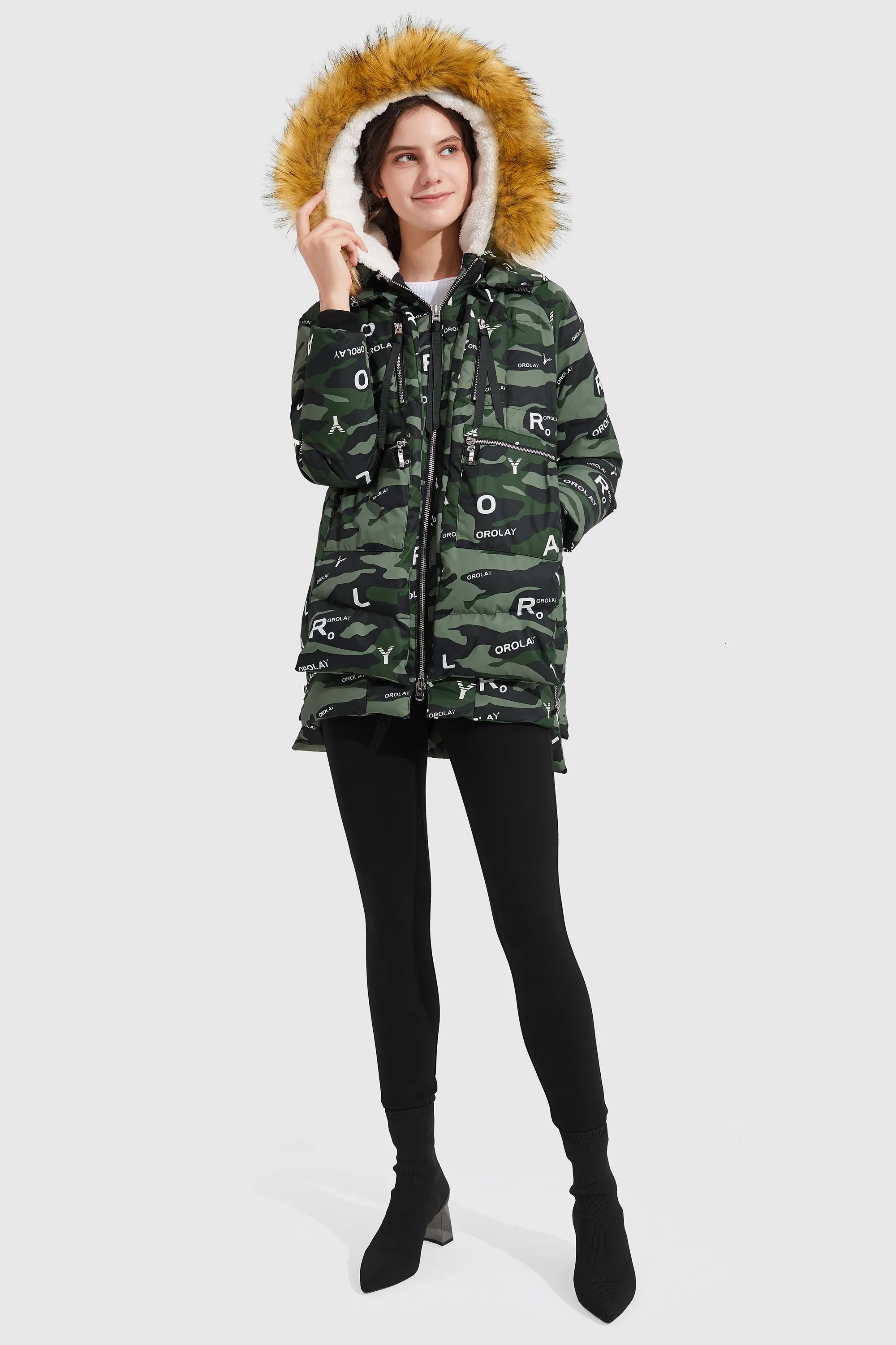 Camo Thickened Down Jacket