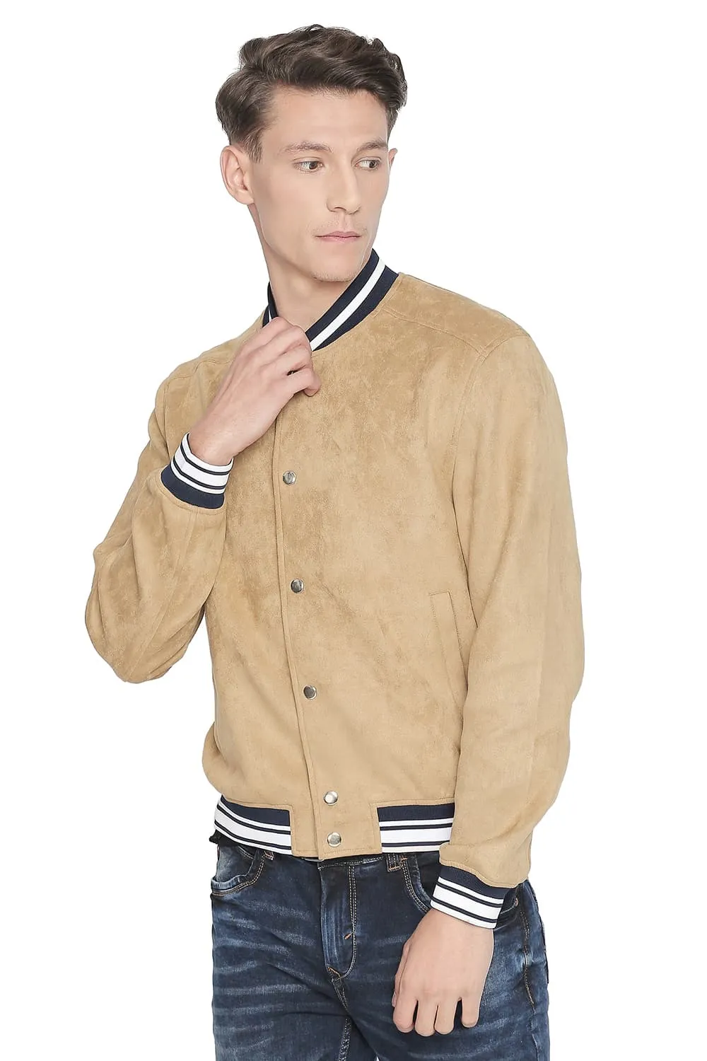 Comfort Fit No Fill Suede Jacket