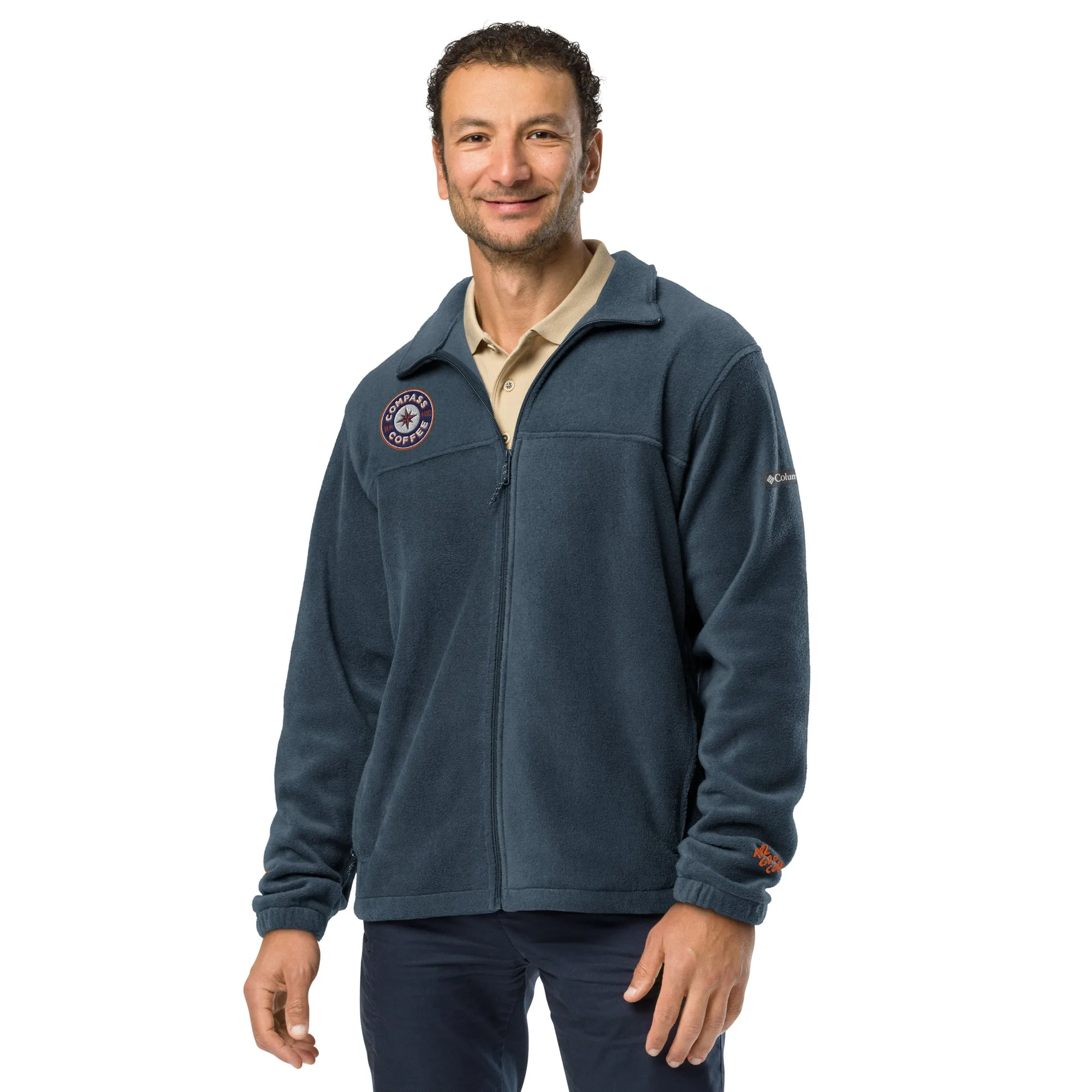 Compass Coffee Columbia Fleece Jacket