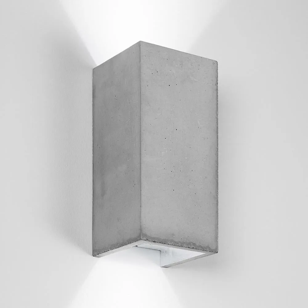 Concrete rectangular up/down wall light