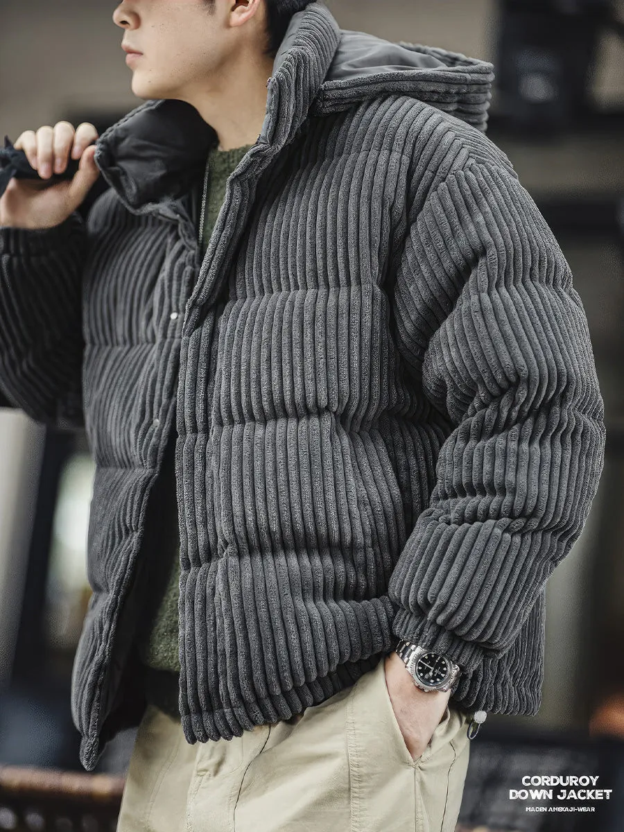 Corduroy Down Jacket