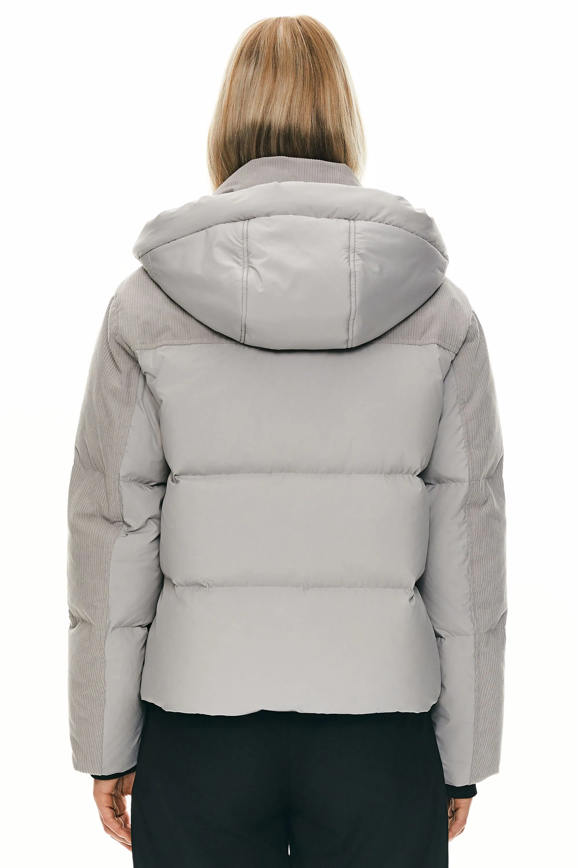 Cropped Puffer Jacket Winter Hooded