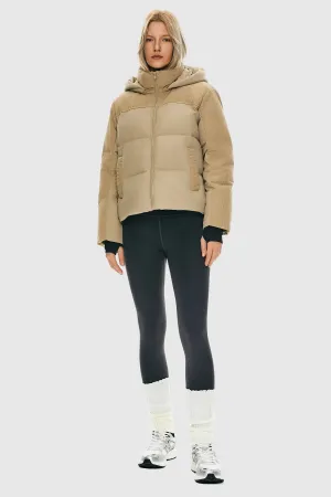 Cropped Puffer Jacket Winter Hooded