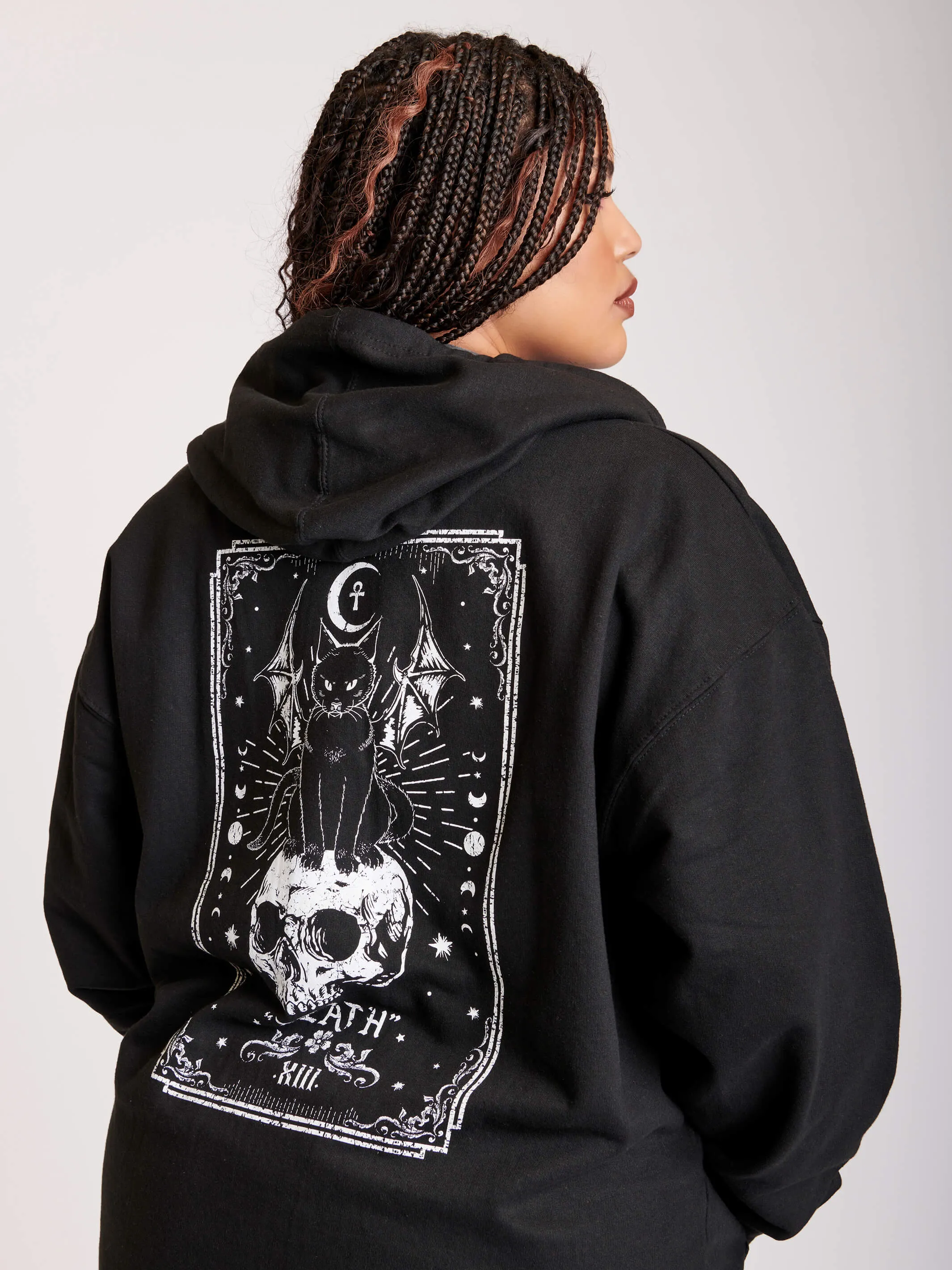 Death Tarot Zip Up Hoodie