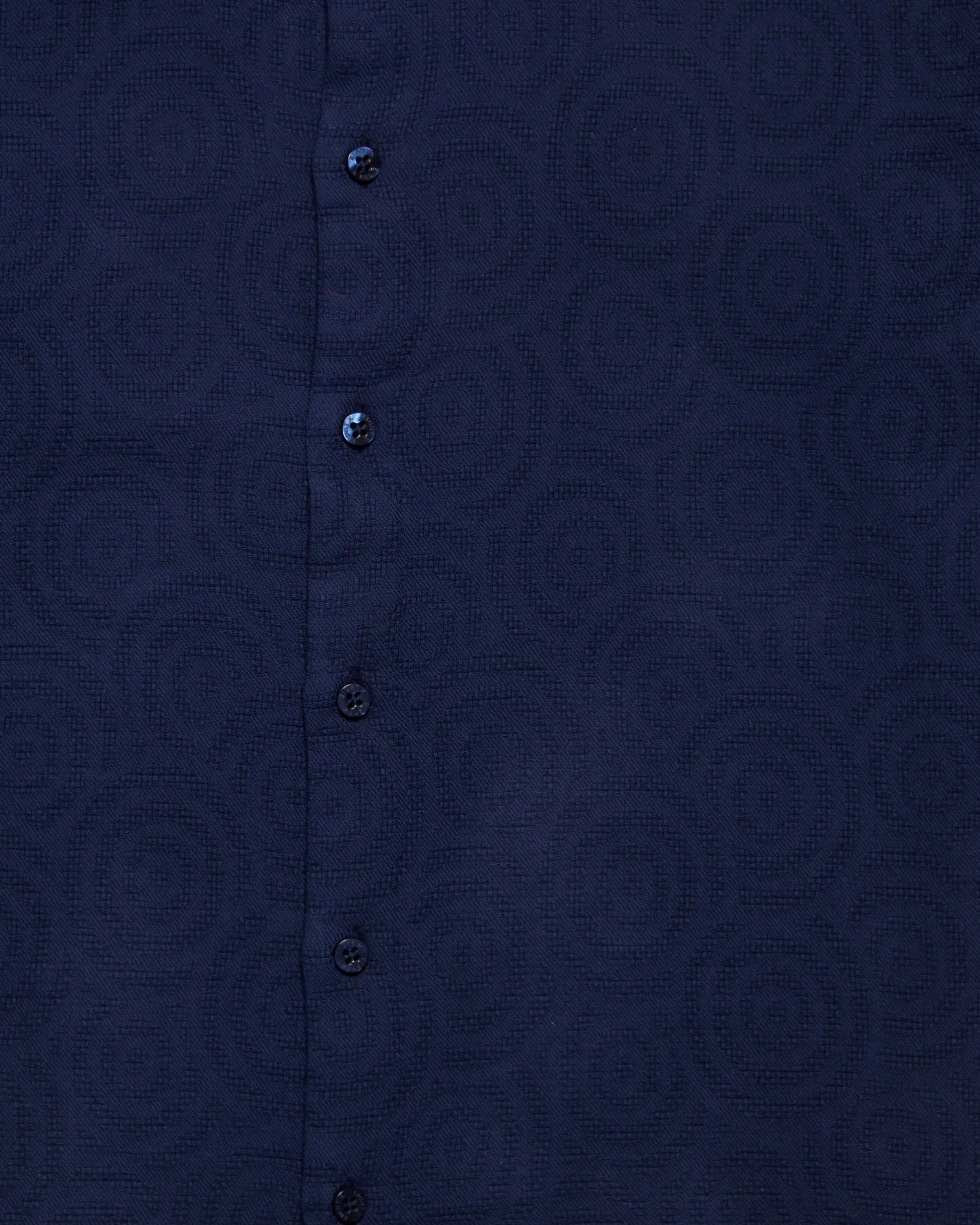 Deep Sea Jacquard Button Down Shirt