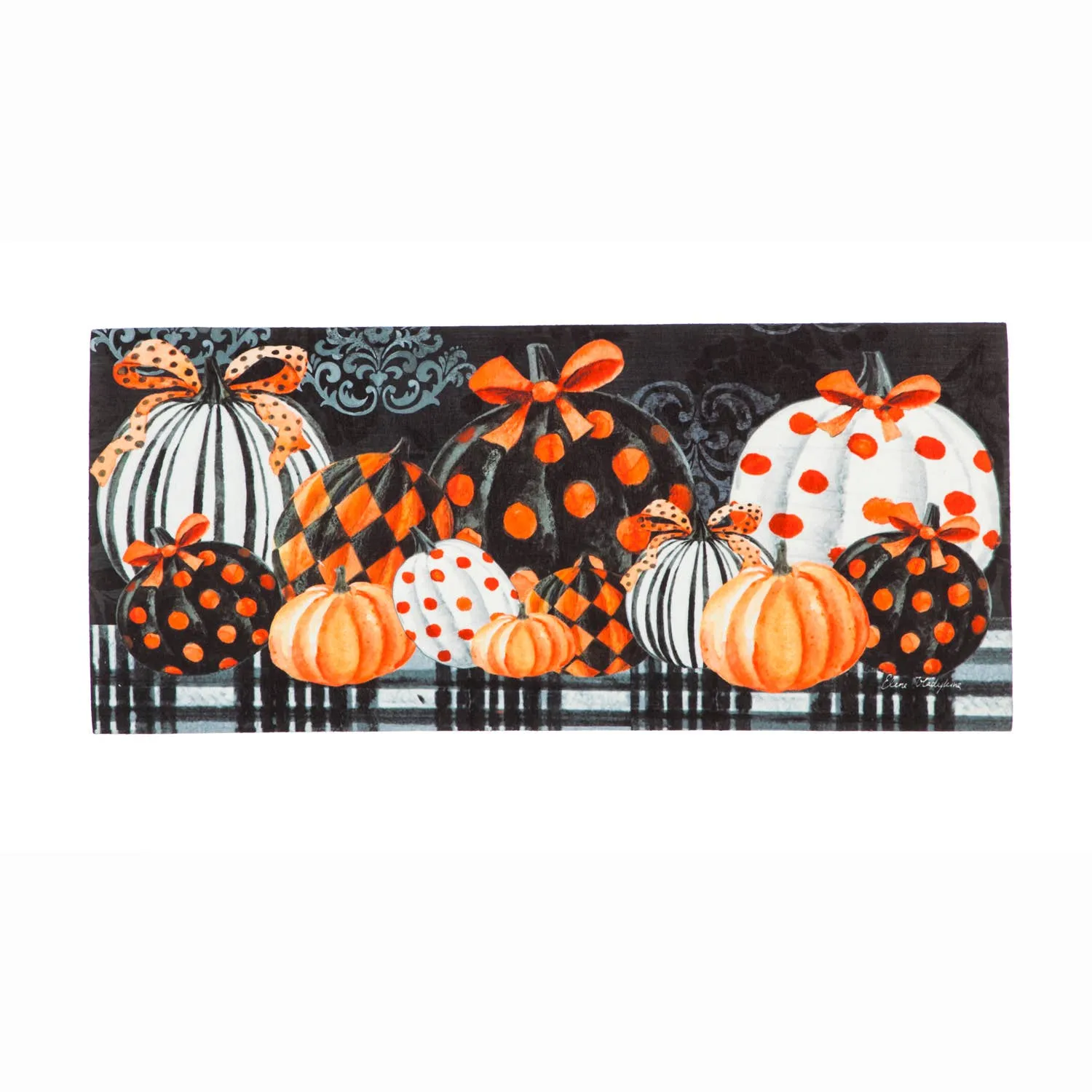 Elegant Patterned Pumpkins Sassafras Switch Mat