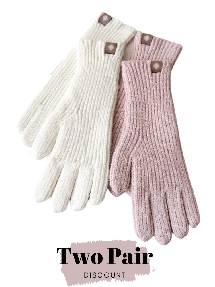 Elegant Warm Women's Touchscreen Gloves - In 10 Chic Colors!