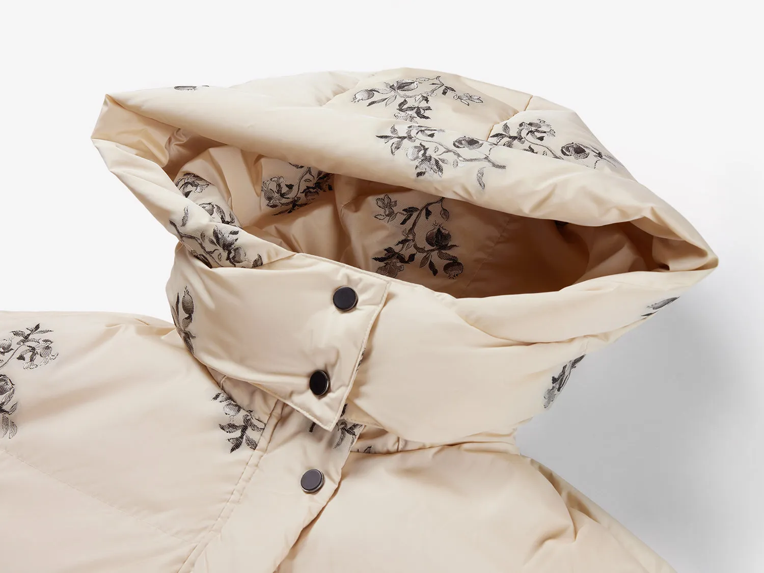 EP YAYING  Chinese-style hooded down jacket