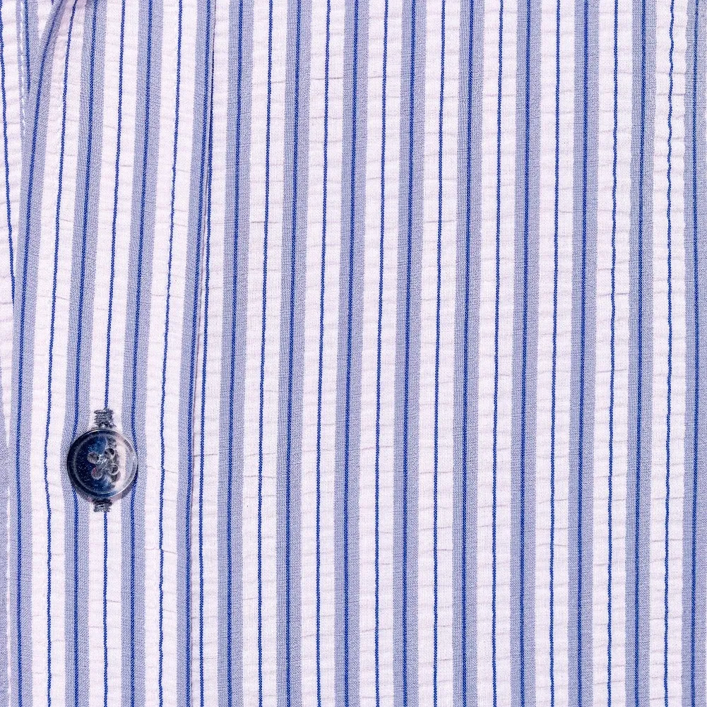 Extra Striped Seersucker Button Down Shirt