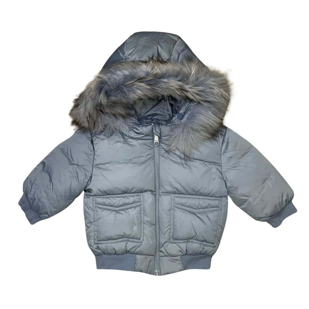 Flintstone Down Pocket Fur Trim Bomber