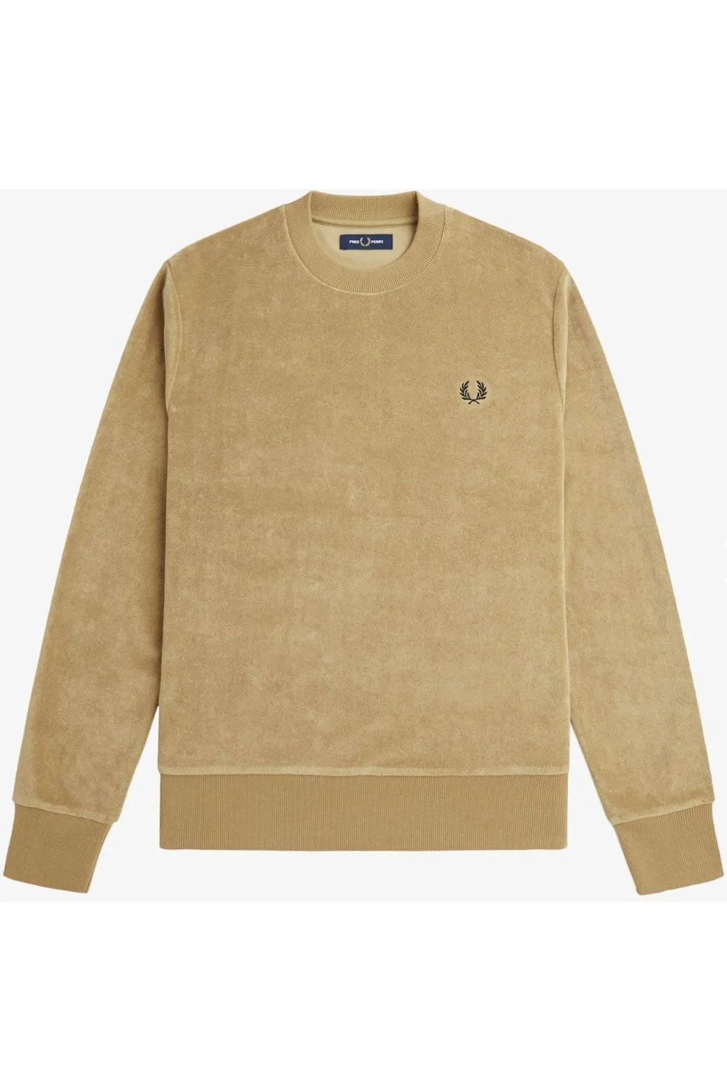 Fred Perry - M7741 Crew Neck Warm Stone - Sweatshirt