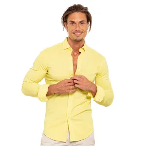 FROG Stretch Button Down Shirt - Yellow