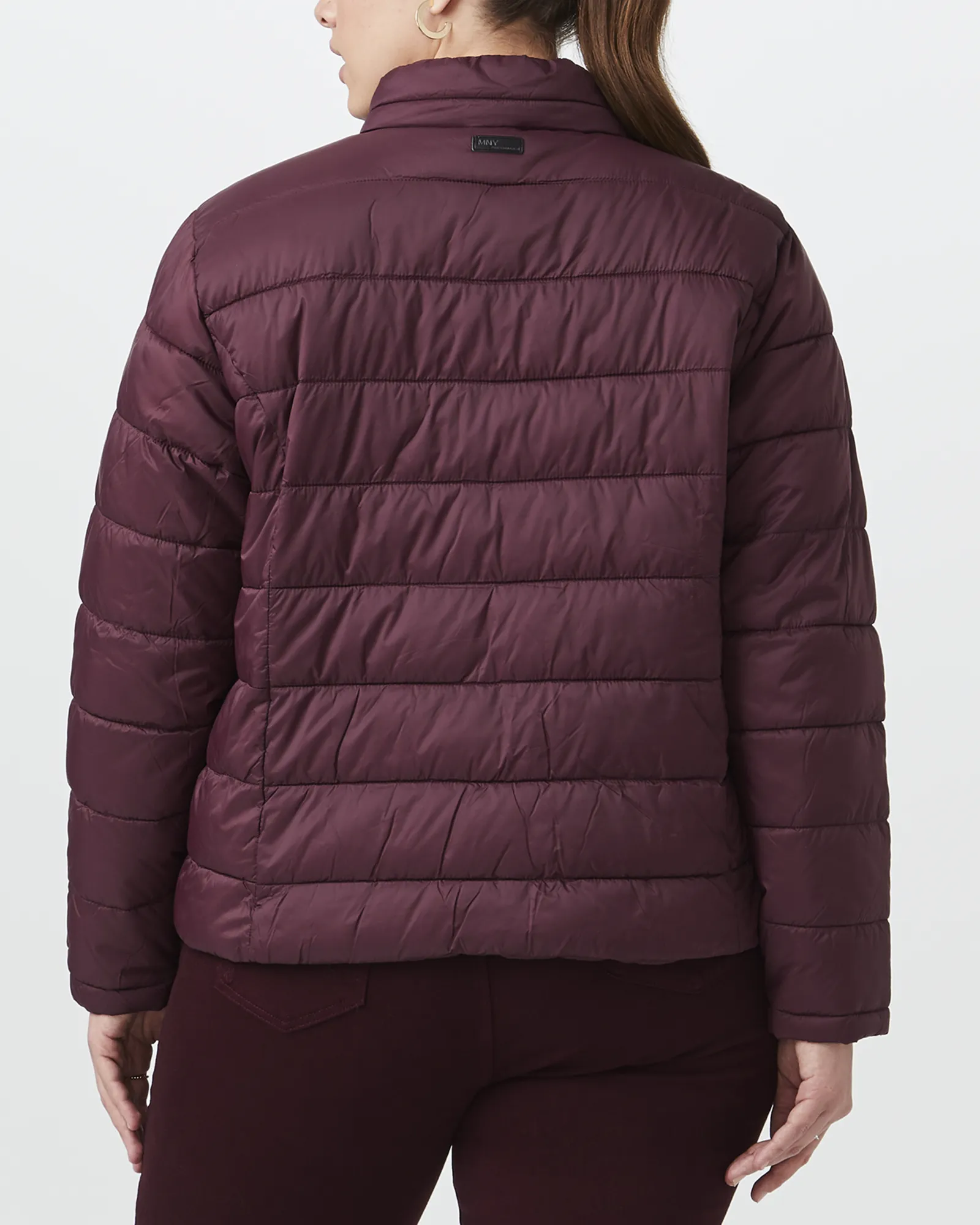 Gina Packable Puffer Jacket | Burgundy