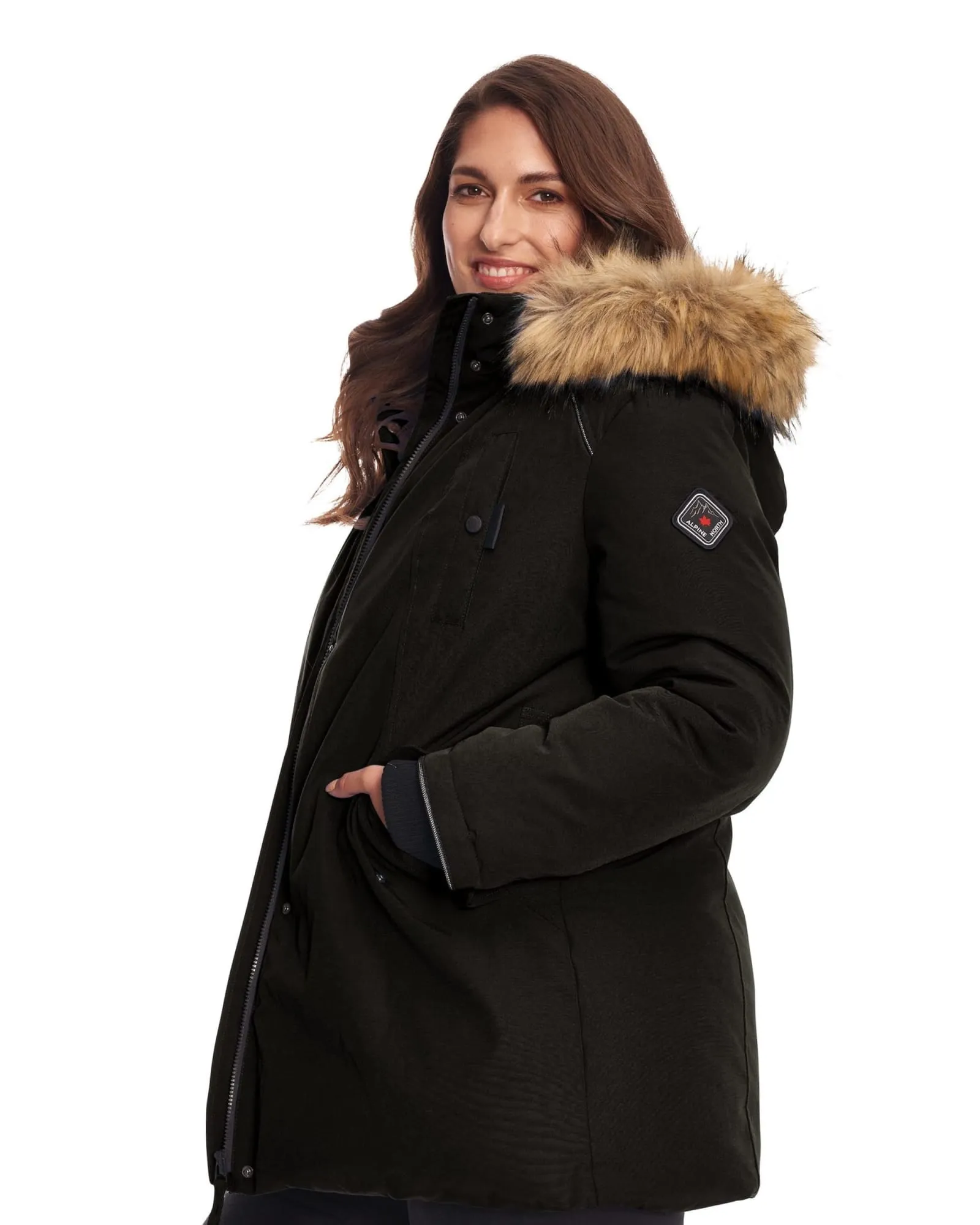 GLACIER | Vegan Down Recycled Parka Winter Jacket | Black