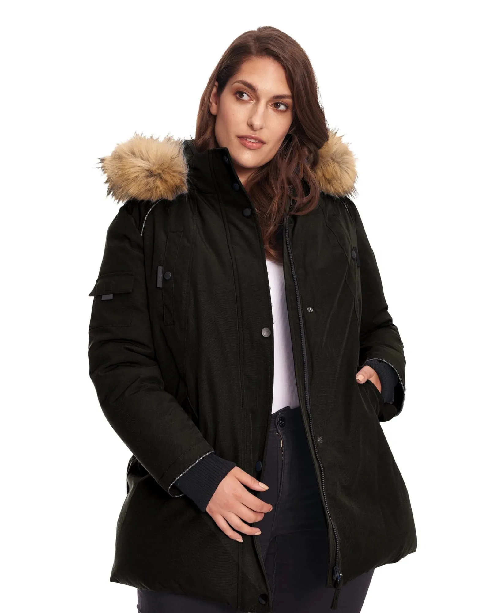 GLACIER | Vegan Down Recycled Parka Winter Jacket | Black