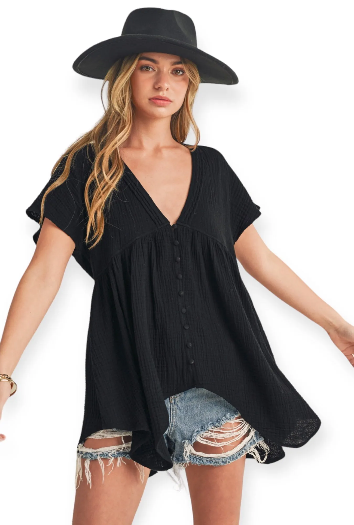 Gracy Button Down Blouse