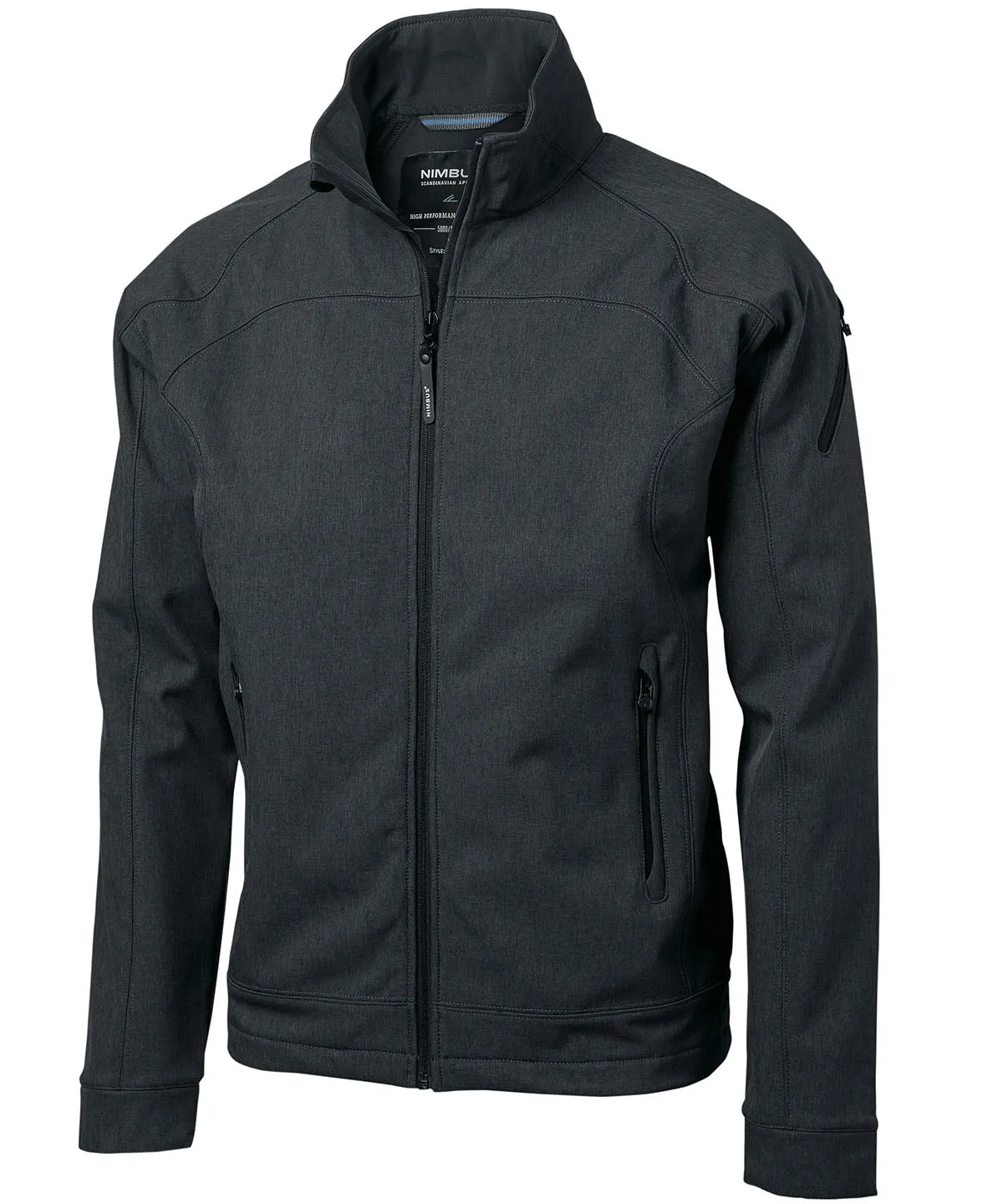 Grey Melange - Duxbury – fashionable performance softshell jacket