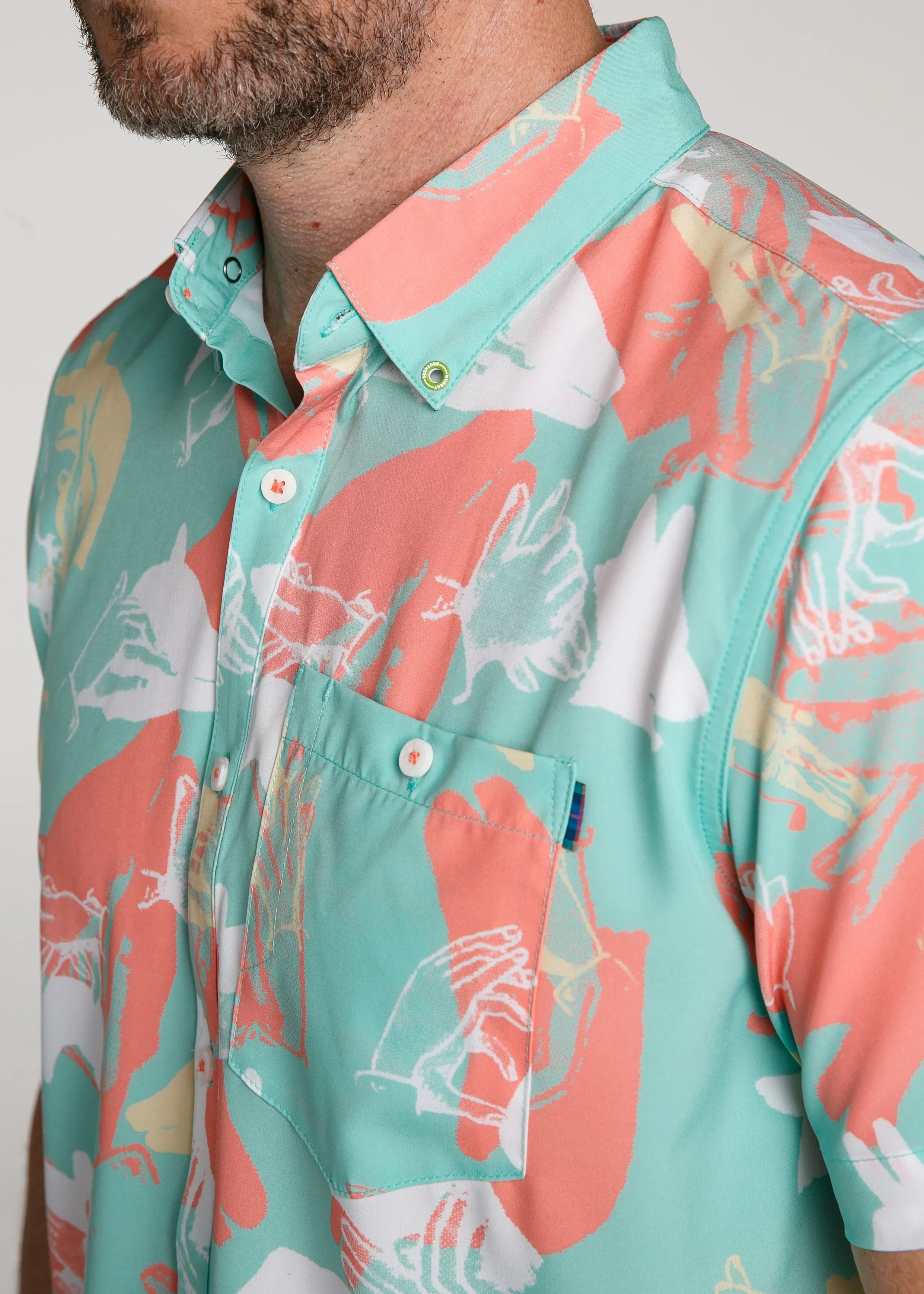 Happy Hands Club Men's Button Down