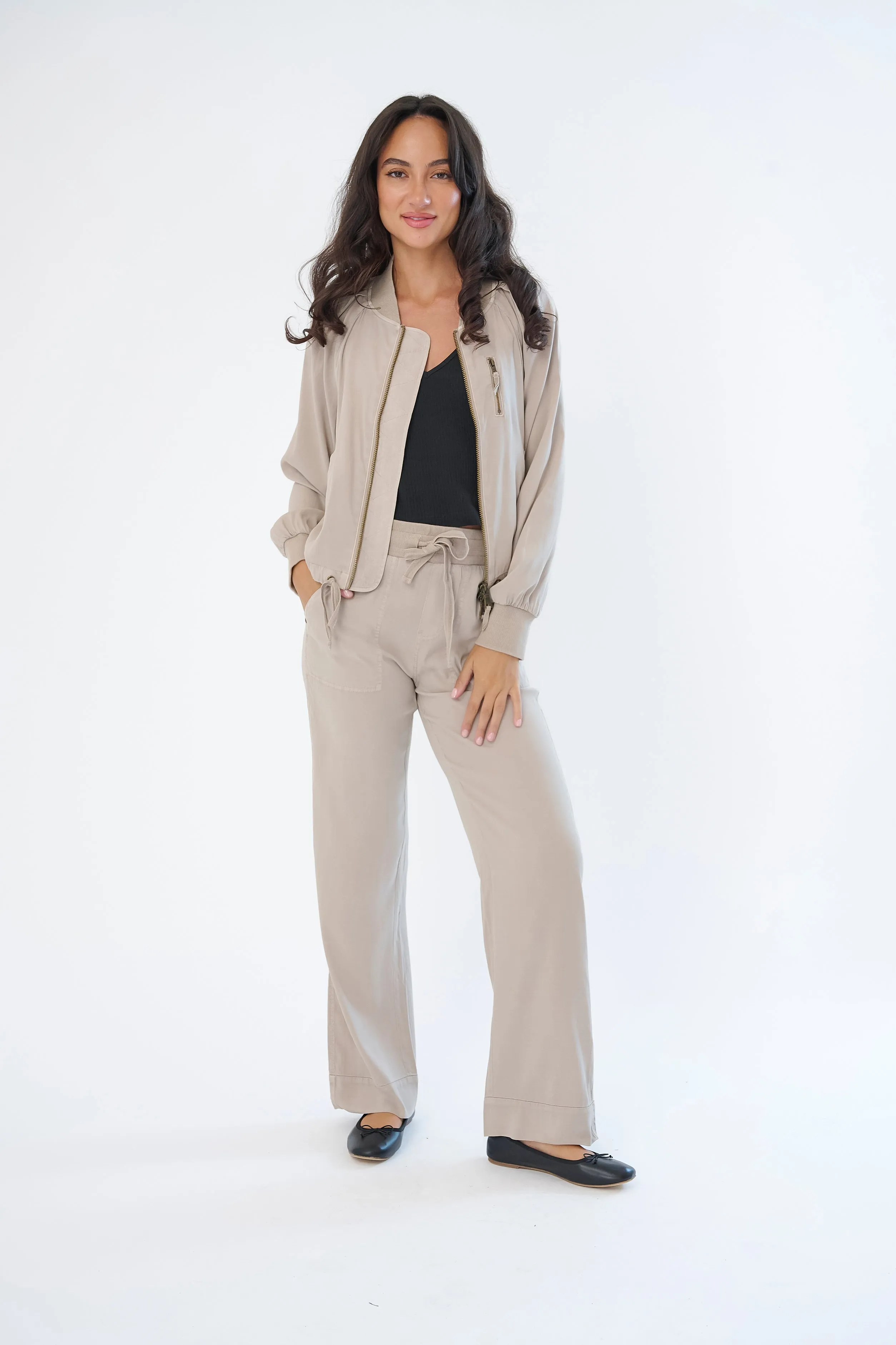 Havana Stretch Cupro Pull-On Pant