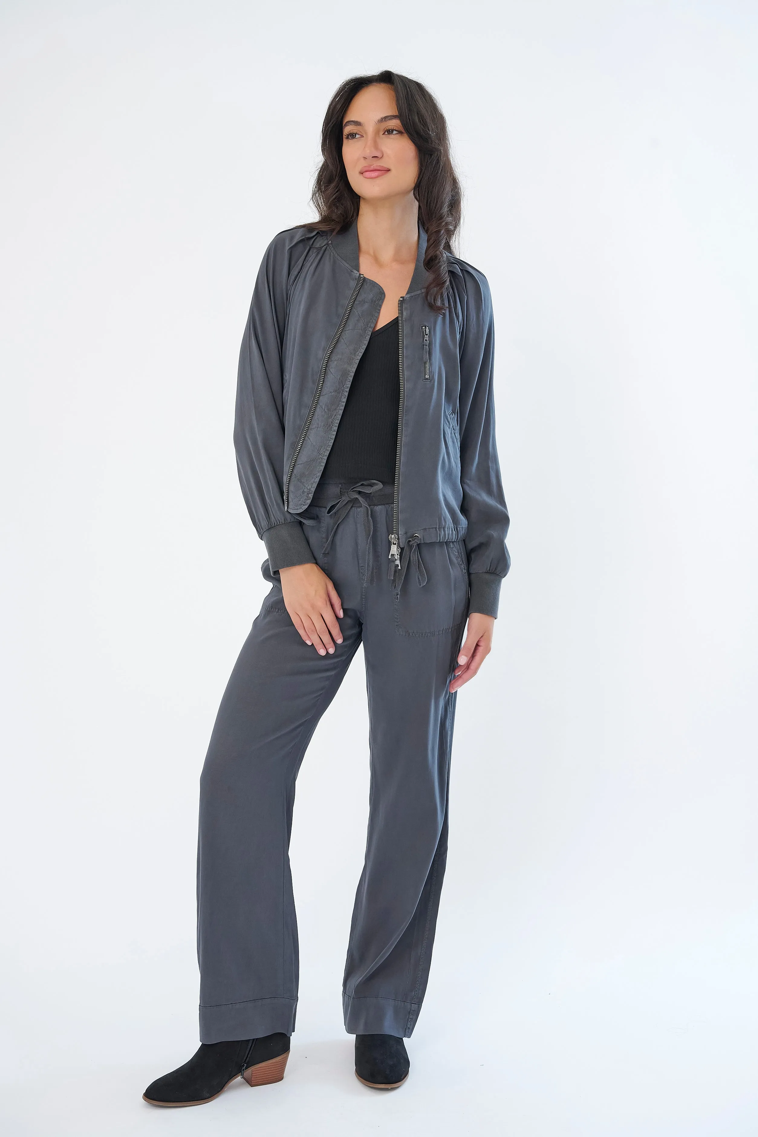 Havana Stretch Cupro Pull-On Pant