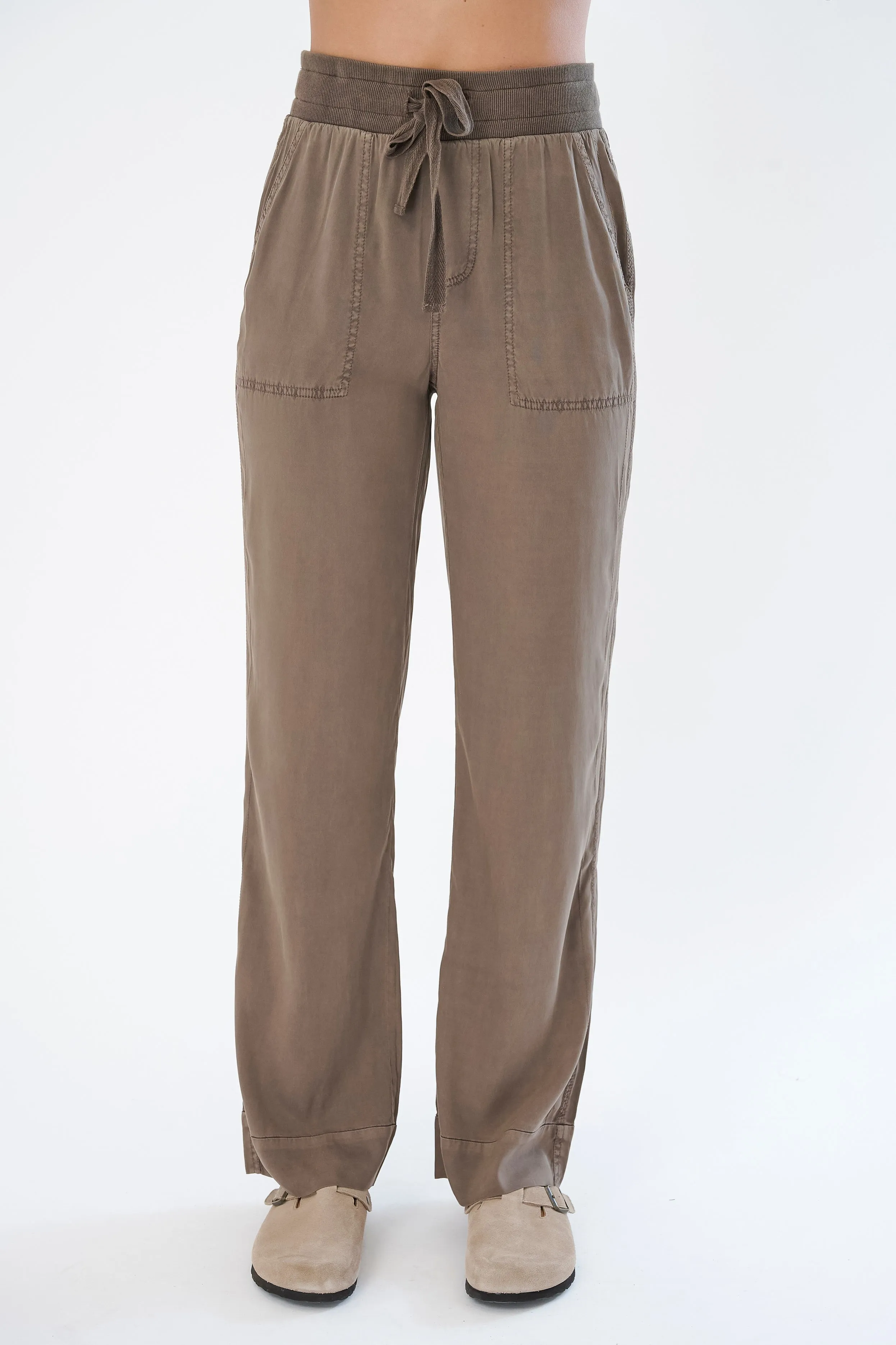 Havana Stretch Cupro Pull-On Pant