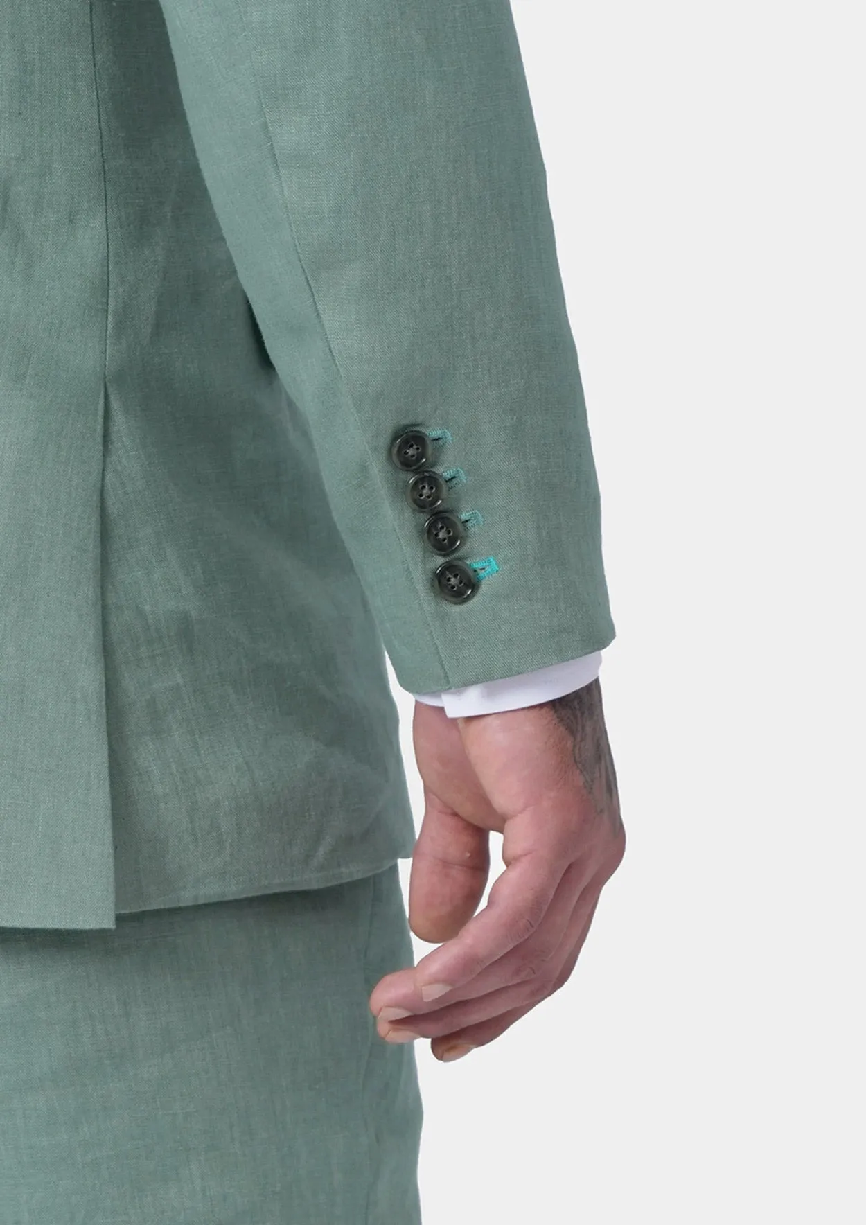 Hudson Jade Green Linen Jacket