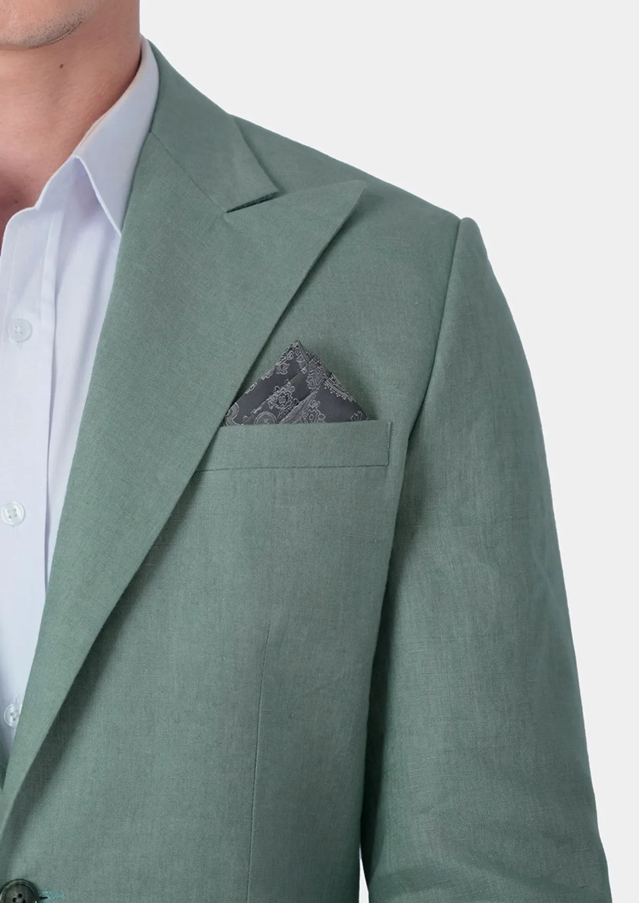 Hudson Jade Green Linen Jacket