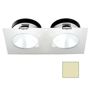 i2Systems Apeiron A1110Z - 4.5W Spring Mount Light - Double Round - Warm White - White Finish