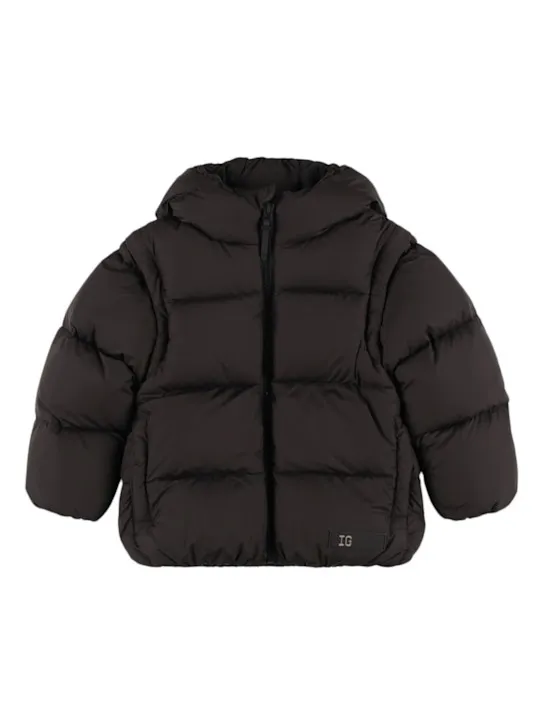 Il Gufo   Hooded nylon down jacket 