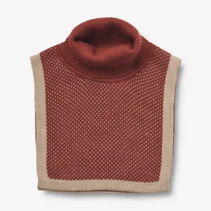 Knitted Neckwarmer Zaza - red