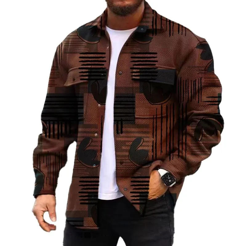 MEN'S FASHIONABLE CASUAL CORDUROY JACKET 25590698YM