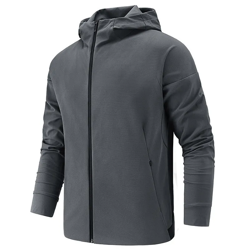 MEN'S OUTDOOR SPORTS WINDBREAKER JACKET WITH LIGHTWEIGHT WINDPROOF AND SIMPLE CASUAL FASHION JACKET CHARGE