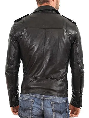 Men's Pure leather Jacket  Black