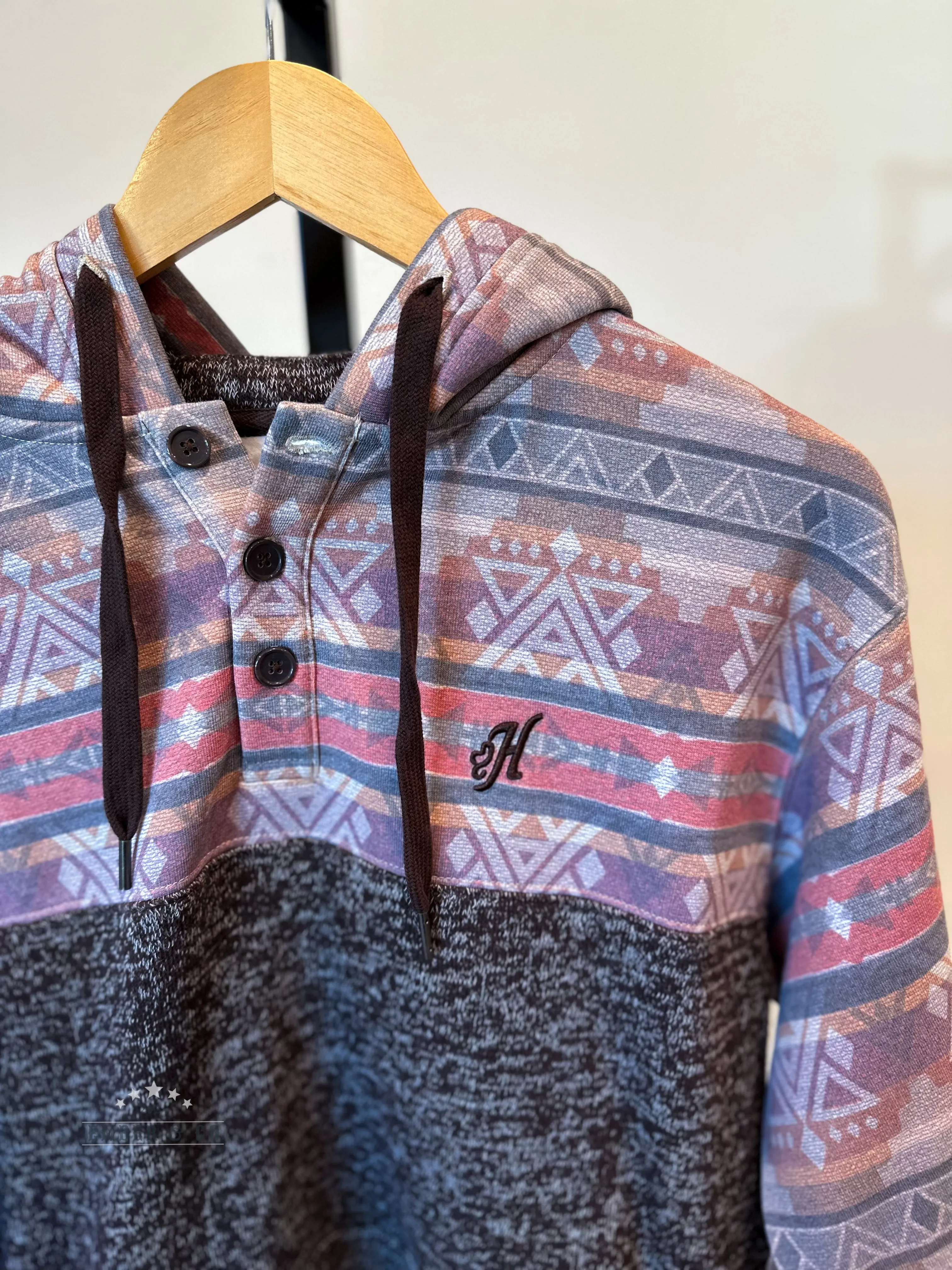 Men's Rust Aztec Hoody