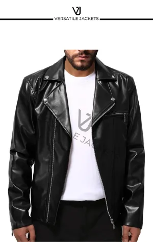 Men's Stylish Leather Motorcycle Jacket