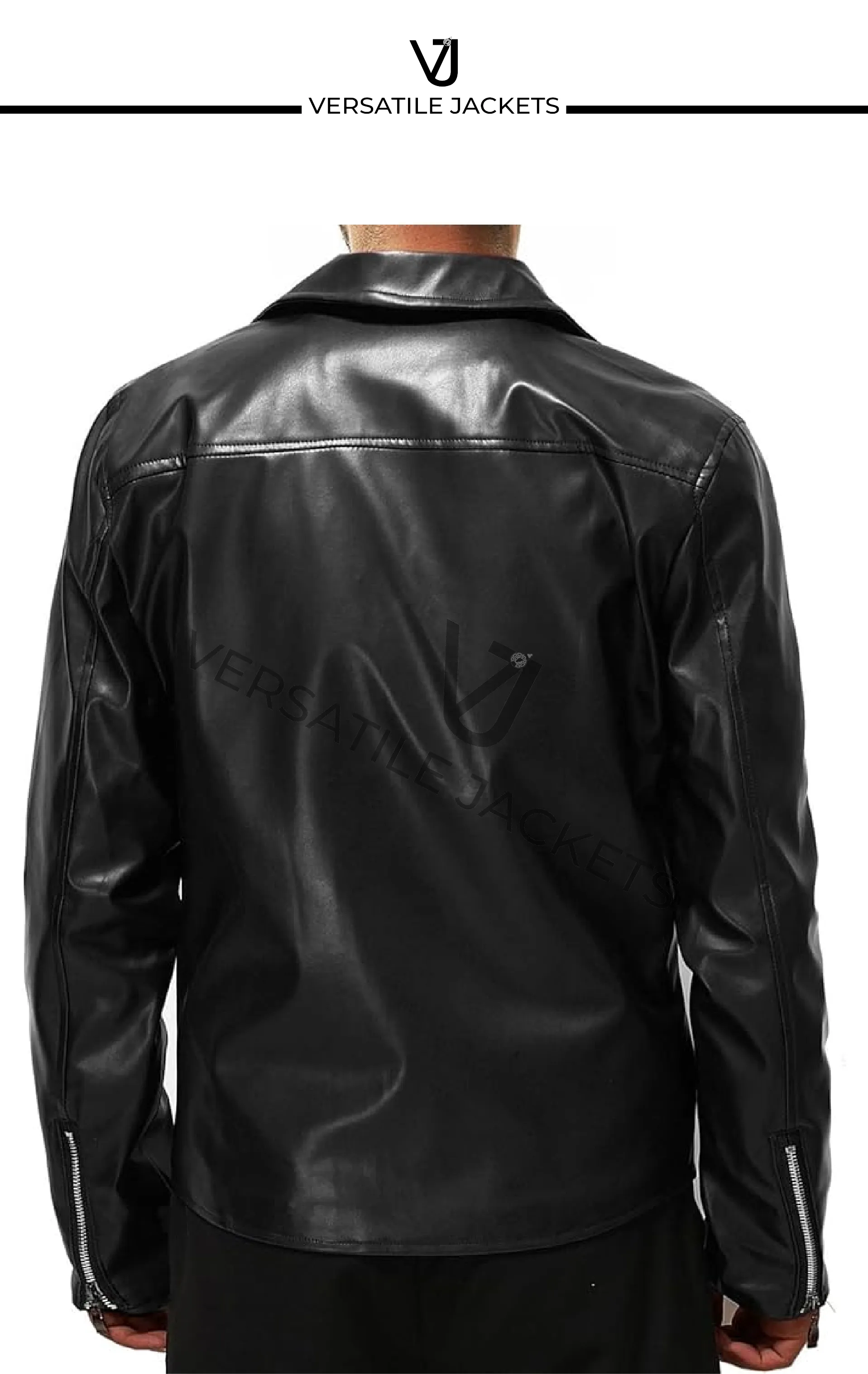 Men's Stylish Leather Motorcycle Jacket