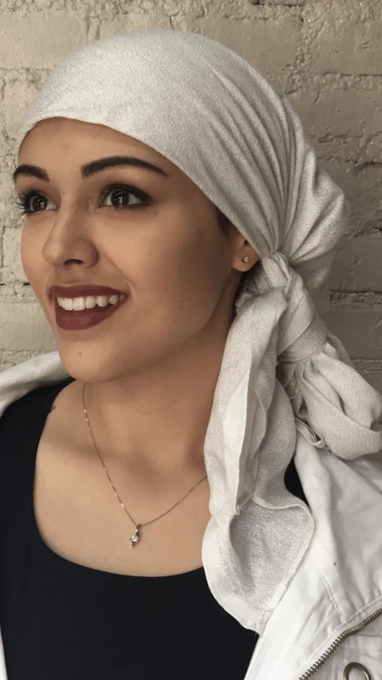 Miami Beach Sparkly Head Scarf Tichel Hijab Hair Wrap | Pre Tied Head Covering