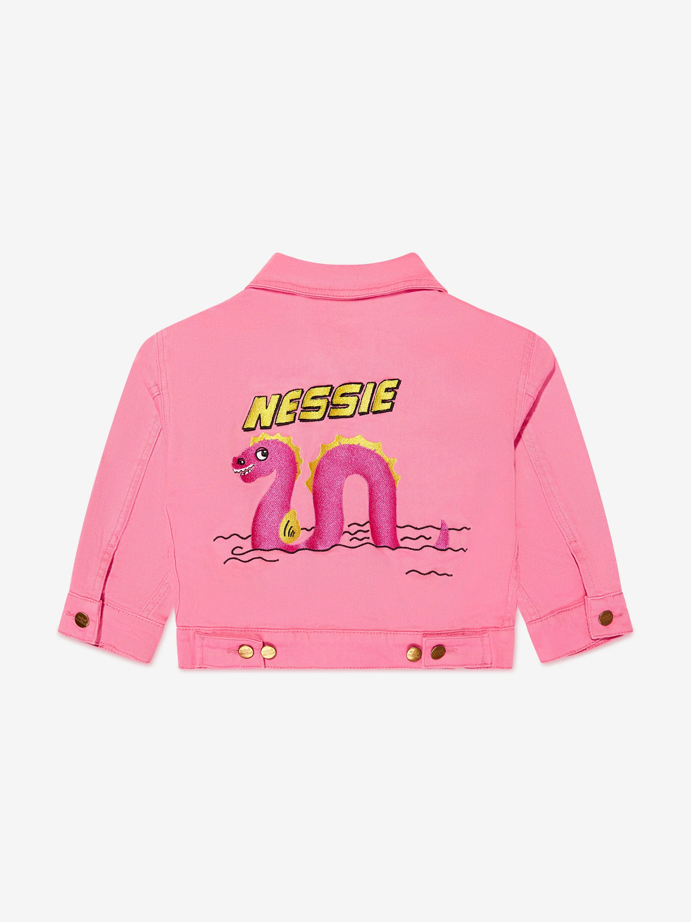 Mini Rodini Girls Organic Cotton Nessie Jacket in Pink