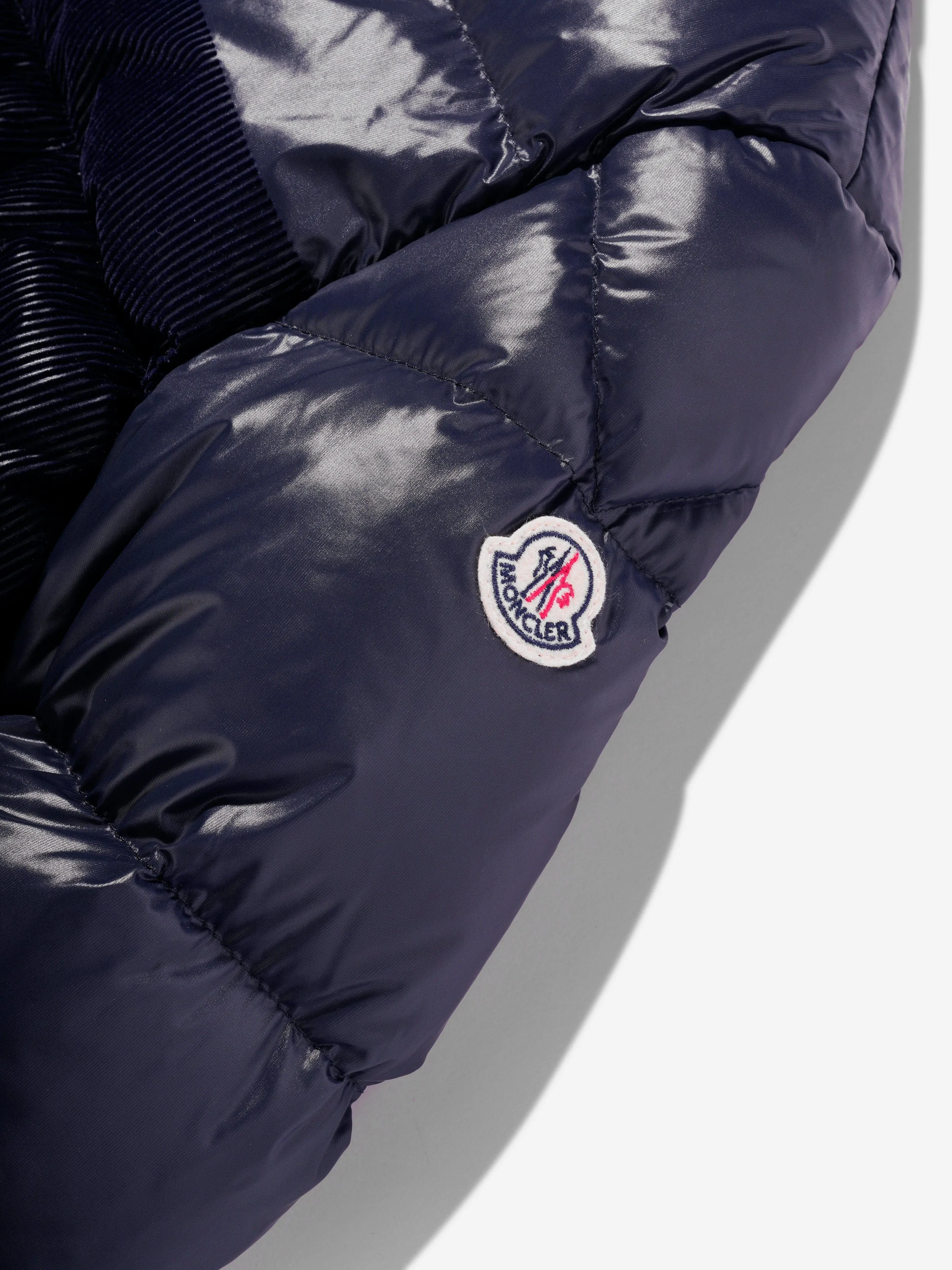 Moncler Enfant Boys Down Padded Hornelen Jacket in Navy