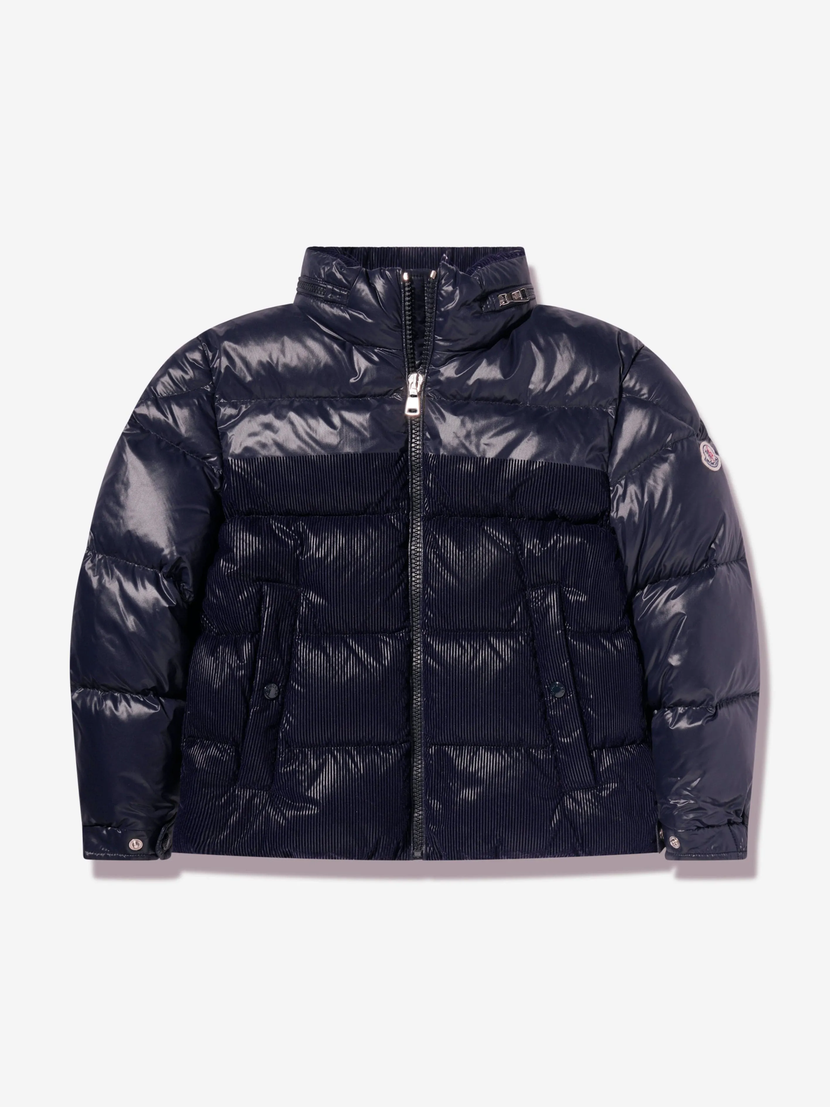 Moncler Enfant Boys Down Padded Hornelen Jacket in Navy