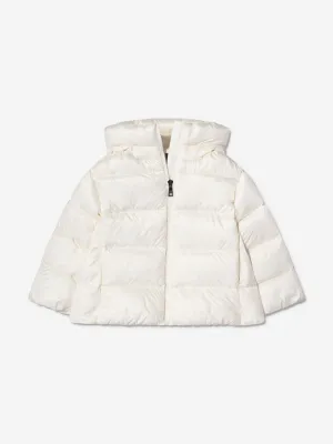 Moncler Enfant Girls Down Padded Irina Jacket in White