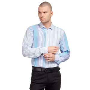 Multi Striped Seersucker Button Down Shirt - Ice